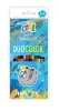 Színes ceruza készlet, háromszögletű, kétvégű, COOL BY VICTORIA "Duocolor", 24 különböző szín