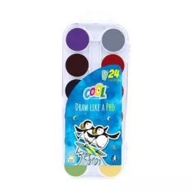 Vízfesték, 24 szín, 24 mm, COOL BY VICTORIA