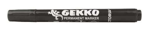 Alkoholos marker, 1-3 mm, kúpos, VICTORIA OFFICE, "Gekko", fekete