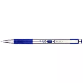   Zseléstoll, 0,38 mm, nyomógombos, ZEBRA "G-301", kék