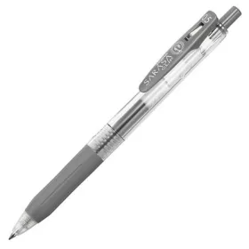   Zseléstoll, 0,33 mm, nyomógombos, ZEBRA "Sarasa Clip", szürke