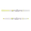 Szövegkiemelő, 1,0/3,5 mm, kétvégű, ZEBRA "Mildliner Fluorescent", sárga