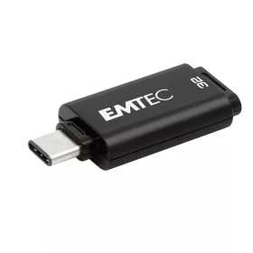   Pendrive, 32GB, USB-C 3.2, EMTEC "D400 Type-C", fekete
