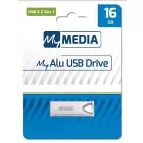   Pendrive, 16GB, USB 3.2 Gen1, alumínium ház, MYMEDIA "Alu" (by VERBATIM)