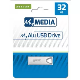   Pendrive, 32GB, USB 3.2 Gen1, alumínium ház, MYMEDIA "Alu" (by VERBATIM)