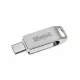 Pendrive, 32GB, USB 3.2 Gen1 + USB-C, alumínium ház, MYMEDIA "Dual" (by VERBATIM)