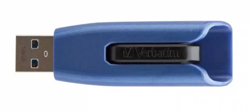 Pendrive, 128GB, USB 3.2, 175/80 MB/s, VERBATIM "V3 MAX", kék-fekete