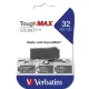 Pendrive, 32GB, USB 2.0, extra ellenálló, VERBATIM "ToughMAX", fekete