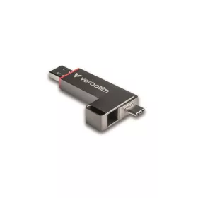   Pendrive, 512GB, USB-A/C 3.2 Gen1, VERBATIM "Dual QuickStick", fekete