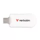 Pendrive, 64GB, USB-C 3.2 Gen1, VERBATIM "Plectra", fehér