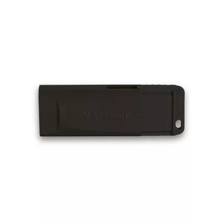 Pendrive, 64GB, USB 2.0, VERBATIM "Slider", fekete