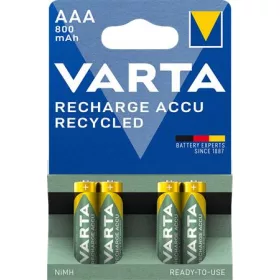   Tölthető elem, AAA mikro, újrahasznosított, 4x800 mAh, VARTA