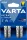 Elem, AAA mikro, 4 db, lítium, VARTA "Ultra Lithium"