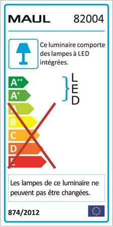 Asztali lámpa, LED MAUL "Arc", fekete