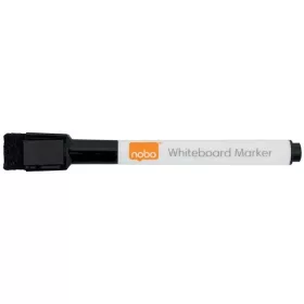   Táblamarker, kúpos hegyű, 2 mm, mágneses kupakkal, NOBO, fekete