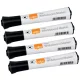 Táblamarker, kúpos hegyű, 2 mm, 10 db, NOBO "Glide", fekete