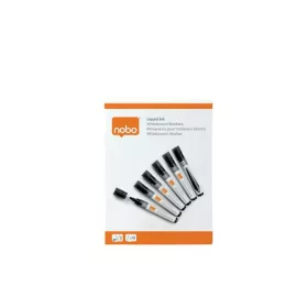   Táblamarker, folyékonytintás, kúpos, 1-3 mm, NOBO, fekete