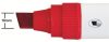 Táblamarker, vágott hegyű, 10 mm, NOBO "Glide", piros