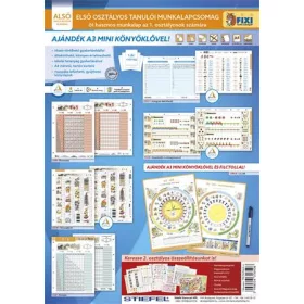   Tanulói munkalap csomag, 5 munkalap, 1 alátét, filc, STIEFEL "I. osztály"