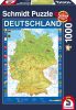 Map of Germany, 1000 db (58287) Deutschlandkarte