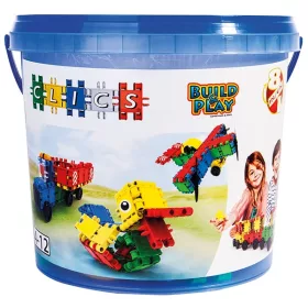   Clics Mûanyagdobozos építõkészlet (CB198) Bucket 8 in 1 Clics építõjáték