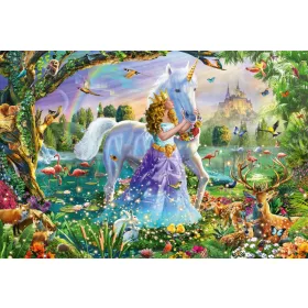 Princess, unicorn and castle, 150 db (56307)