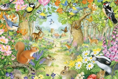 Animals in the forest, 100 db (56370) Tiere im Wald