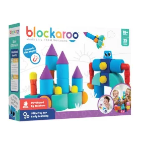 Blockaroo Magnetic Foam Blocks - Large - Castle (35pcs)