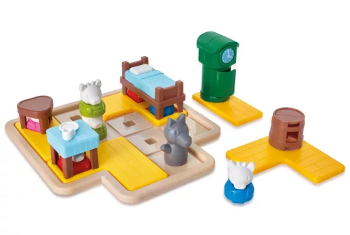 Smart Games A farkas & a 7 kecskegida logikai játék – Mesés 3D bújócska 48 feladvánnyal