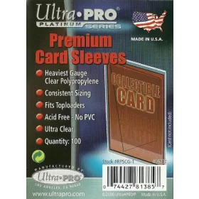   Ultra PRO Prémium Kártyavédõ fólia 2-1/2 X 3-1/2 UP - Standard Sleeves - Premium Card (100 Sleeves) (63,5 x 88 mm)