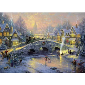   Spirit of Christmas, Thomas Kinkade, 1000 db (58450) Winterliches Dorf