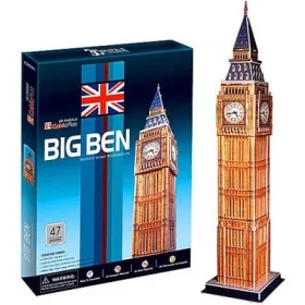 Cubic Fun 3D puzzle közepes Big Ben 47 db-os