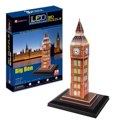 Cubic Fun 3D puzzle Big Ben világító