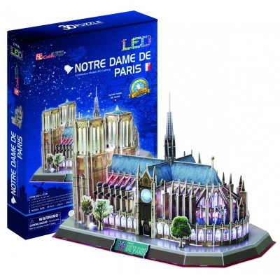 Cubic Fun 3D puzzle Notre Dame világító 149 db-os