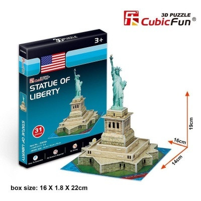 Cubic Fun 3D puzzle mini méret Szabadság szobor