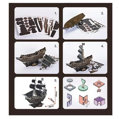 Cubic Fun 3D puzzle nagy Queen Anne's Revenge 155 db-os