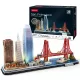 Cubic Fun 3D puzzle City Line LED-es San Francisco