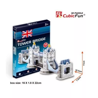 Cubic Fun 3D puzzle mini méret Tower Bridge
