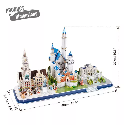 Cubic Fun 3D puzzle City Line Németo-Bajoro. 675
