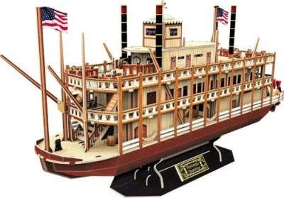 Cubic Fun 3D puzzle Missisippi Steamboat 142 darabos