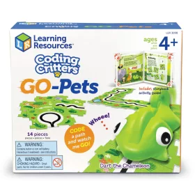   Coding Critters Go-Pets nyomkövető robot – Kaméleon, programozás-alapozó fejlesztő játék gyerekeknek