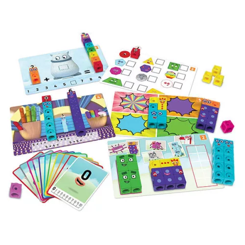 Számoló kockák feladatlapokkal- MathLinks Cubes Numberblocks 1-10 Activity Set