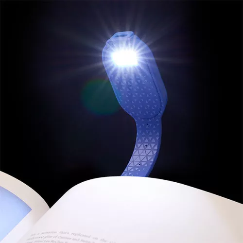 Flexilight könyvjelző olvasólámpa - Blue Hexagonal - újratölthető