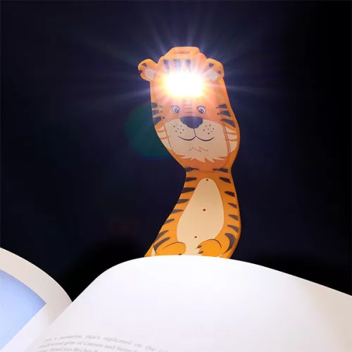 Flexilight könyvjelző olvasólámpa - Tigris - újratölthető