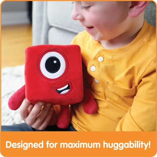 Numberblocks One plüss figura – hivatalos BBC karakter, 18 hónapos kortól