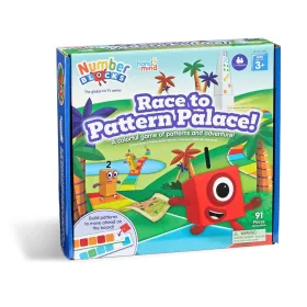   Numberblocks társasjáték – Race to Pattern Palace, mintaalkotó fejlesztő játék