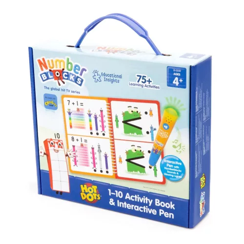 Learning Resources 2550 - Hot Dots® Numberblocks® 1–10 (feladatfüzettel és interaktív tollal)