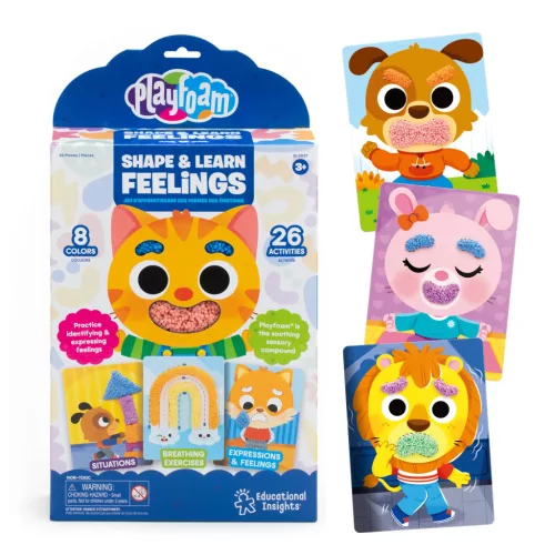 Playfoam Shape & Learn Feelings – érzékszervi, érzelmi fejlesztő készlet