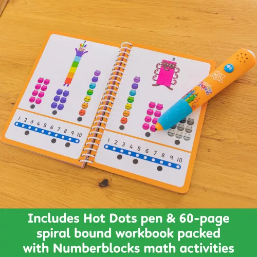 Numberblocks 11–20 Hot Dots interaktív matematikai feladatfüzet tollal
