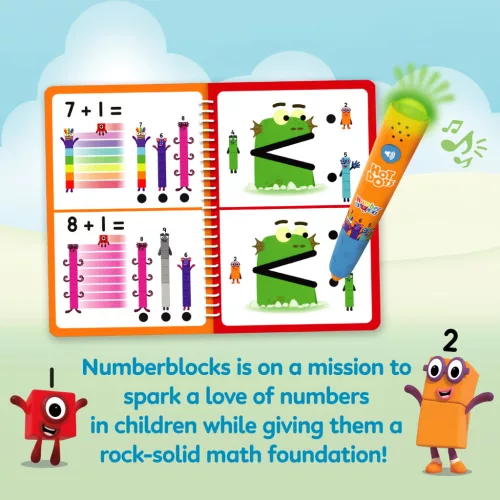 Numberblocks 11–20 Hot Dots interaktív matematikai feladatfüzet tollal